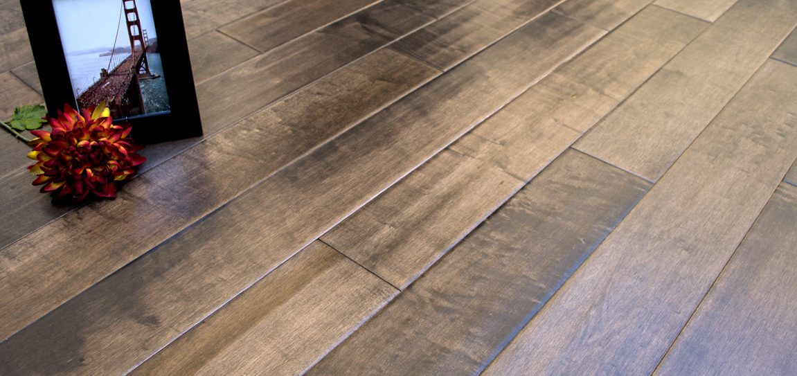 Maple Dapple Grey Garrison Ii, Distressed Maple Hardwood Flooring