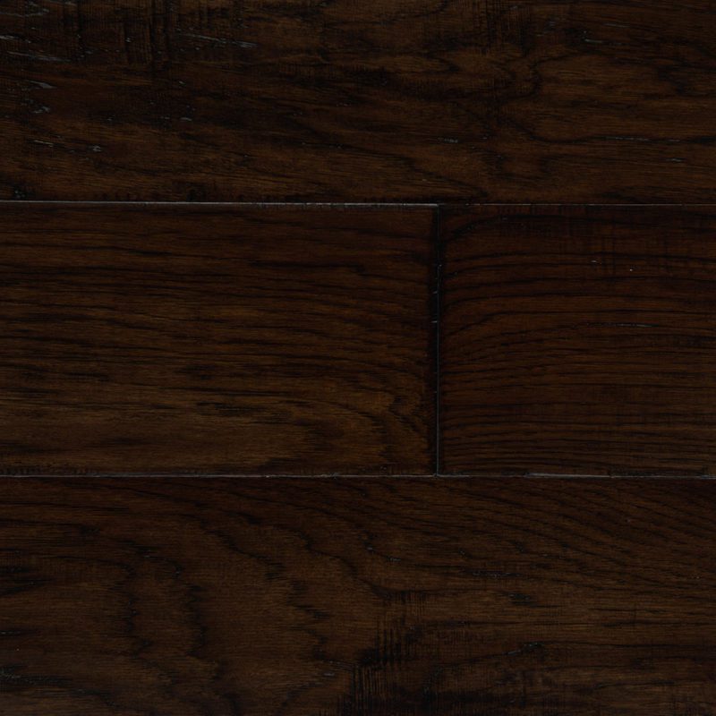 Hickory Dark Brown Timberline, Brown Hardwood Floors